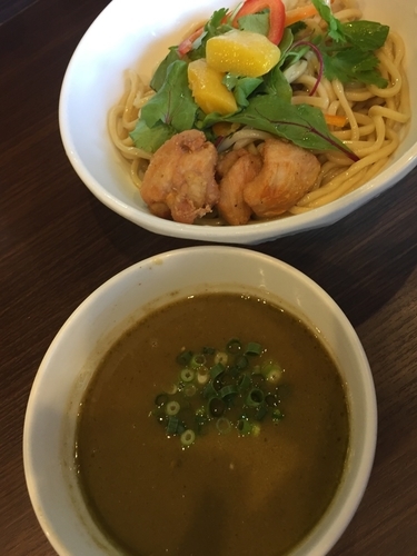 「【限定】グリーンカレーつけ麺 880円」@麺屋とがしの写真