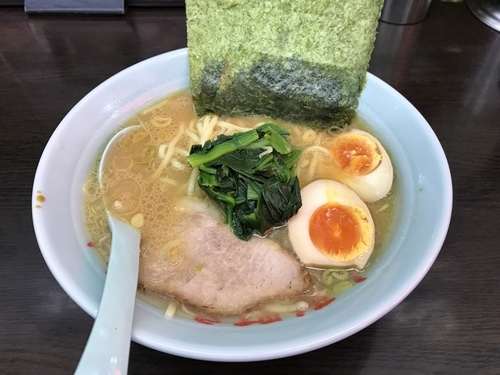 「らーめん+味玉」@人形町らーめん いなせの写真