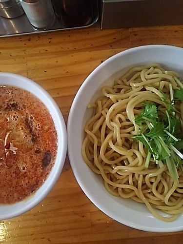 「牛スジ担々つけ麺」@つけ麺二代目いさおの写真