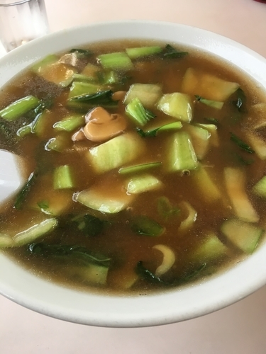 「帆立青菜旨煮そば」@磯野家の写真