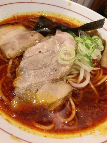 「ピリ辛揚げネギラーメン 700円」@一心軒の写真