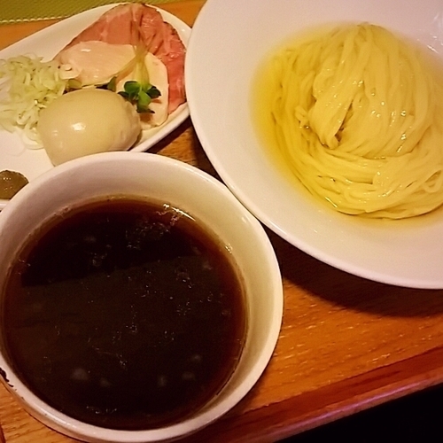 「【限定】奥久慈軍鶏と鴨のつけ蕎麦　８５０円」@中華蕎麦 はざまの写真