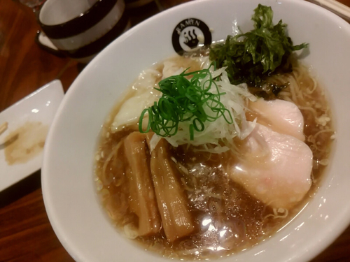 「【限定】冷し煮干しそば　800円+ビール」@RAMEN GOTTSUの写真