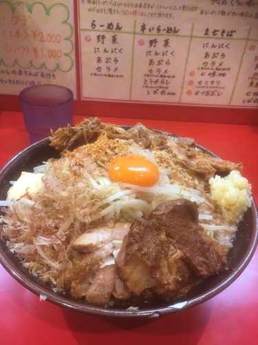 「まぜそば大盛＋鶏ほぐし＋マヨネーズ」@麺屋 桐龍の写真