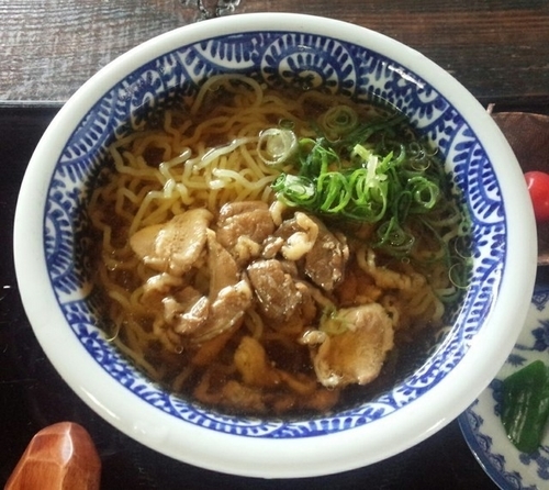 「冷たい肉中華・麺パス仕様540円」@そば処 茂助の写真