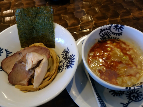 「海老つけそば（小）＋釜焼きチャーシュー」@特級鶏蕎麦 龍介の写真