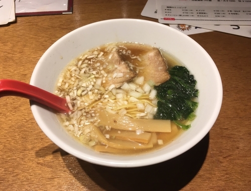 「煮干し中華そば（750円）」@麺屋酒場まる本店の写真
