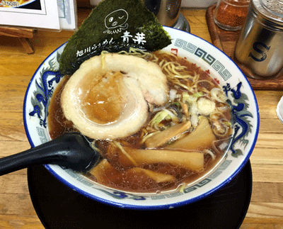 「正油らぅめん（750円）」@旭川らぅめん青葉 本店の写真