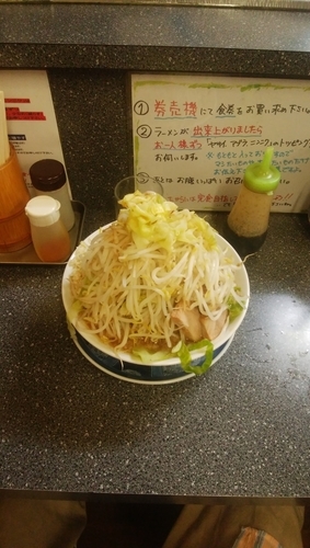 「少、野菜ましましニンニク油」@山次郎の写真