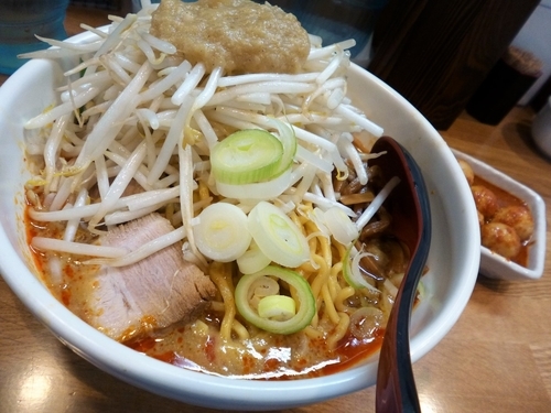 「あえめん＋チンピラ玉子」@味噌麺処 楓の写真