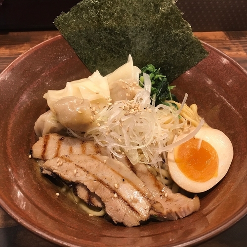 「特選カレー油そば(ワンタン入り)」@西麻布 しゅういち 等々力店の写真