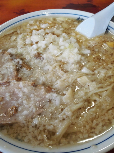 「ラーメン大　油大　たまねぎ」@杭州飯店の写真