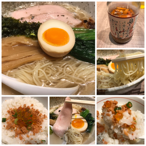 「【夏限定】金目鯛の冷製麺750円鮭といくらの冷製ご飯250円」@東大和ラーメン大冬樹Season2の写真