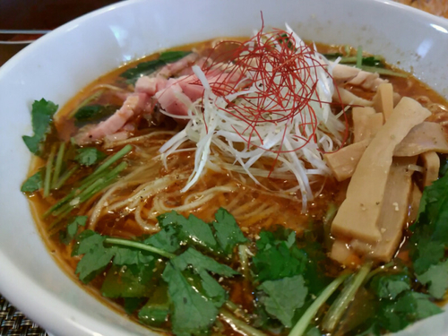 「【限定】酸辣湯麺830円+ﾋﾞｰﾙ、ﾒﾝﾏ」@寛～くつろぎ～の写真