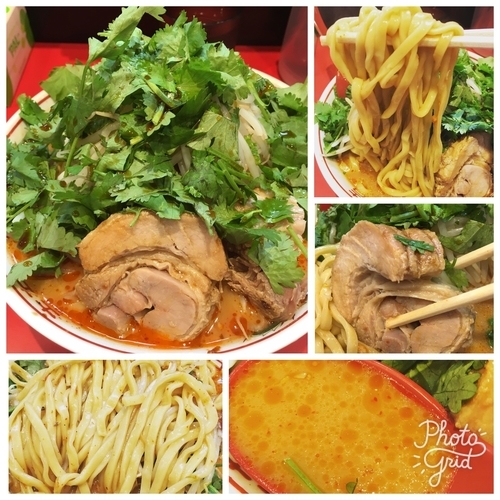 「スパ辛ラーメン＋パクチー」@ラーメン 風らいぼうの写真