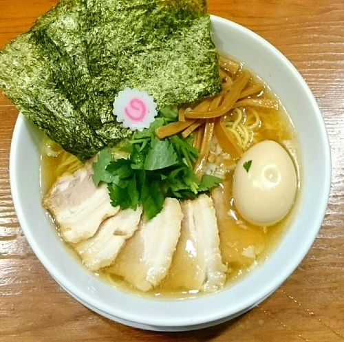 「特製煮干しそば(塩)」@麺や百日紅の写真