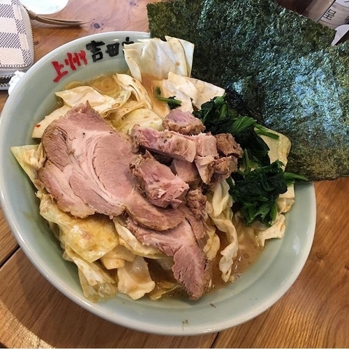 「キャベチャー ほうれん草増し」@横浜らーめん 吉田家の写真