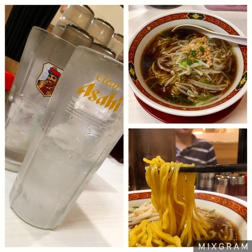 「ハイボール+酎ハイ+かけらぁ麺 = 計490円!」@中華食堂 一番館 中野南口店の写真