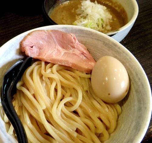 「塩つけ麺＋味玉＋玉葱」@つけ麺 陽の写真