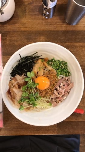 「まぜシャモジ」@麺作赤シャモジ 新潟東店の写真