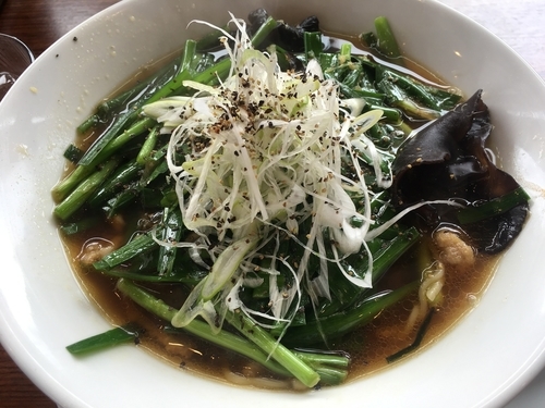 「にらそば」@麺屋 愛心 河渡本店の写真