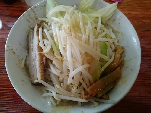 「汁なし」@極太濁流ラーメン ら・けいこ 本店の写真