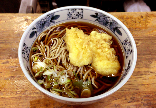 「イカ天そば(400円)」@山田製麺所 本店の写真