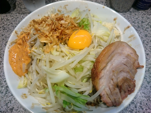 「汁なしそば ミニ」@ラーメン宮郎の写真