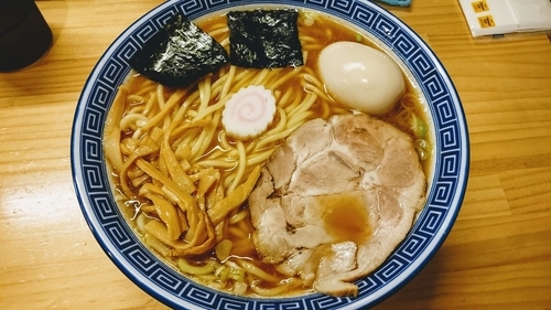 「味玉入り中華そば」@魂の中華そばの写真