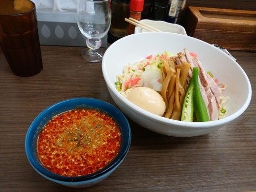 「冷やし辛つけそば」@頓知房の写真