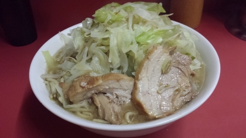 「小ラーメン700円(そのまま)」@ラーメン二郎 ひばりヶ丘駅前店の写真
