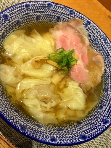 「塩煮干わんたん中華そば ￥950」@柴崎亭の写真