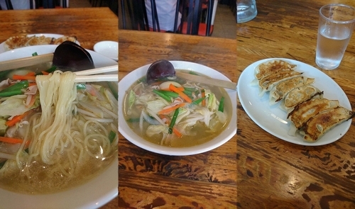 「『タンメン+餃子(￥500+320)』」@餃子王 国立店の写真