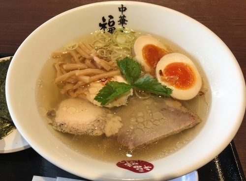 「のり玉塩ラーメン（￥1000）」@中華そば 福味の写真