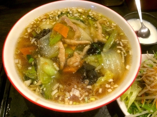 「五目汁そば（850円）ランチ」@炎神の写真