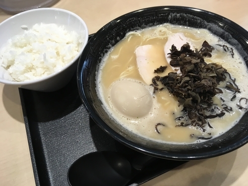 「鶏そば(こってり)半麺ネギ抜き麺硬 FB味玉780円」@鶏そば壽の写真