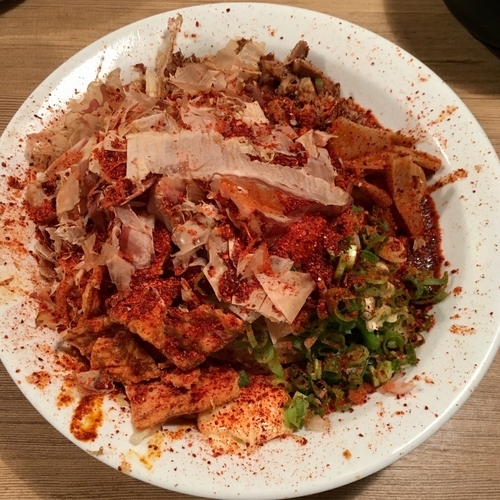 「三代目スコーピオンまぜそば 激辛 (950円)」@伊予源氏車の写真