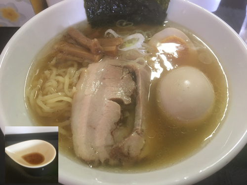 「あごだしラーメン790円、味玉100円」@麺屋ふたばの写真