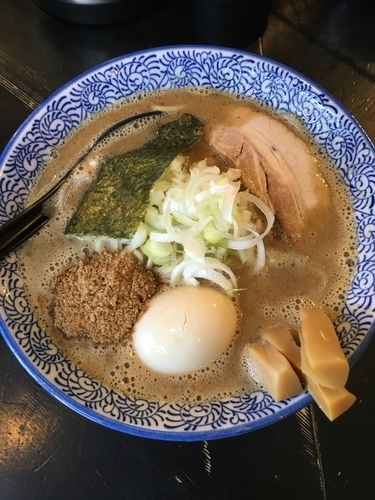 「濃厚狼煙らーめん+味付玉子」@狼煙 〜NOROSHI〜の写真