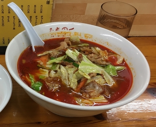「激辛肉そば」@みちのくラーメンの写真