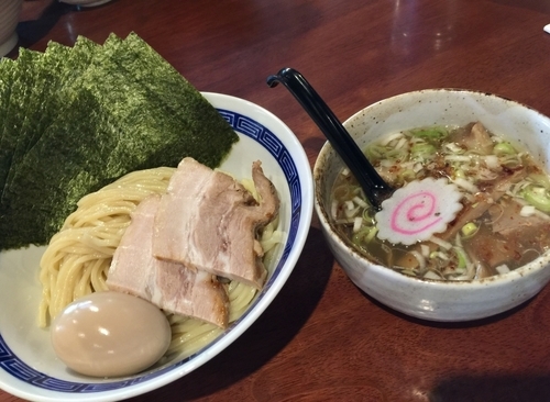 「特製つけ蕎麦(塩) ラーパスで海苔サービス」@old school 中華そば Miya Dera Soulの写真