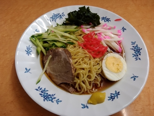 「冷やし中華(並盛)500円」@そば・うどん 八起家 西口店の写真