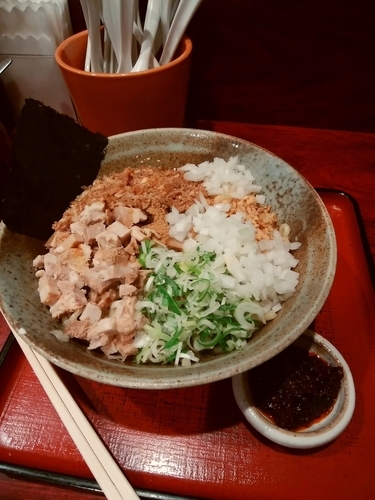 「旨味噌ぽんずまぜそば」@食処 渓の写真