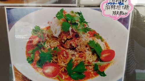 「麻辣担々麺パクチー添え(990円)」@鶏そば朱雀の写真