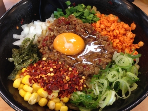 「カラシビ台湾まぜそば 大盛り ¥950」@男は黙って前を行け×麺屋 秀の写真