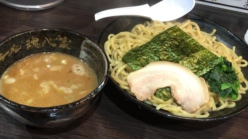 「ゆず魂心つけ麺」@横浜家系ラーメン 魂心家 青葉台店の写真