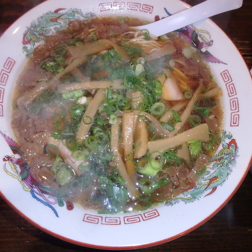 「ラーメン(650円)、四川チャーハンハーフ(+300円)」@麺屋 菜心の写真