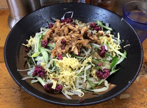 「大人の冷やし中華(限定)＋納豆＋ライス」@口樂の写真