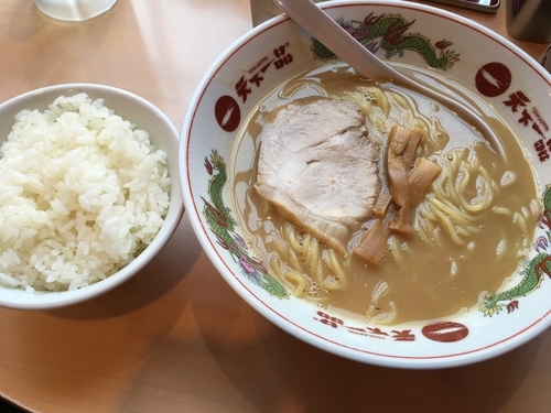 「中華そばセット(ネギ抜き)」@天下一品 池袋西口店の写真