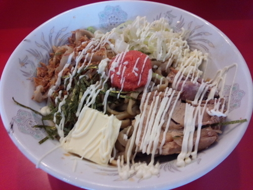 「【限定】明太子まぜそば」@蒙麺 火の豚の写真